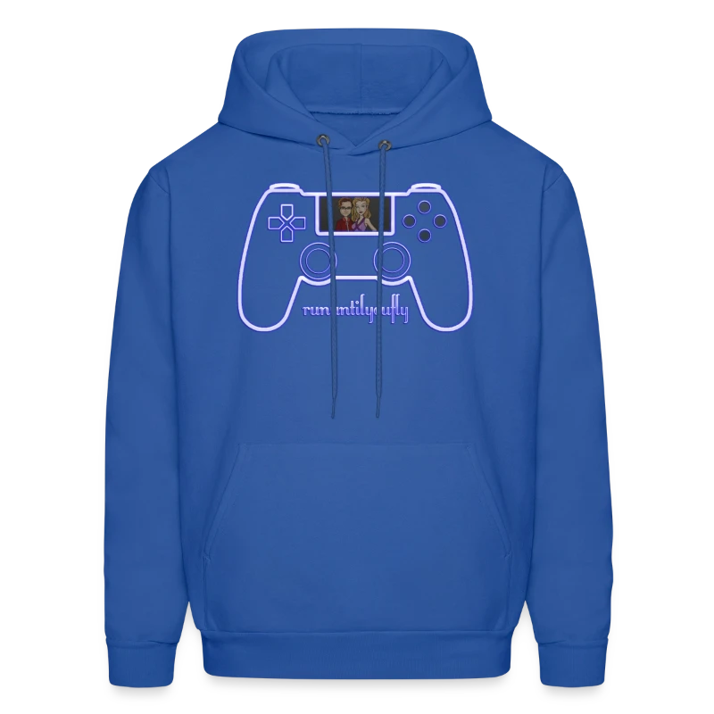 rununtilyoufly blue controller - Men's Hoodie