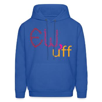 ew - Men's Hoodie - royal blue - Front - Elias (183cm)