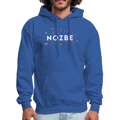 Confetti Nozbe logo in white - Men's Hoodie