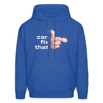 I Can Fix That - Men's Hoodie - royal blue - Front - Elias (183cm)