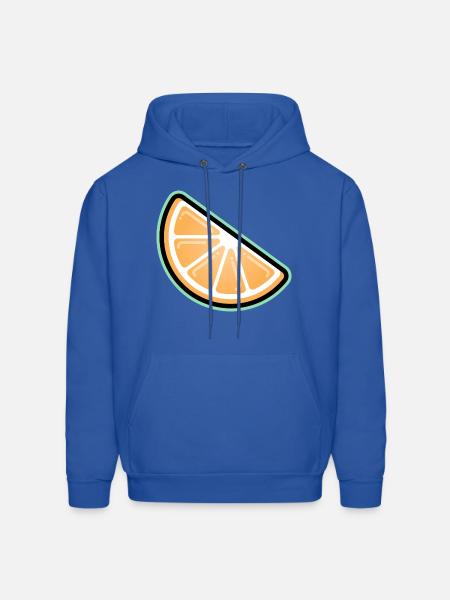 Orange Slice - Men's Hoodie - royal blue