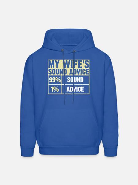 My Wife Sound Advice - Men's Hoodie - royal blue