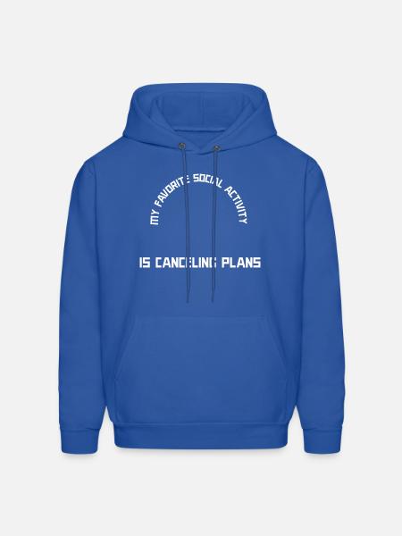 Anti Social - Men's Hoodie - royal blue