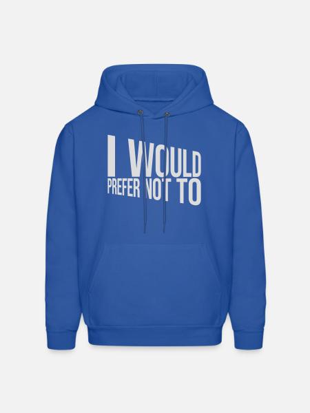I prefer not to - Men's Hoodie - royal blue