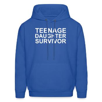 Teenage Daughter Survivor - Men's Hoodie - royal blue - Front - Elias (183cm)