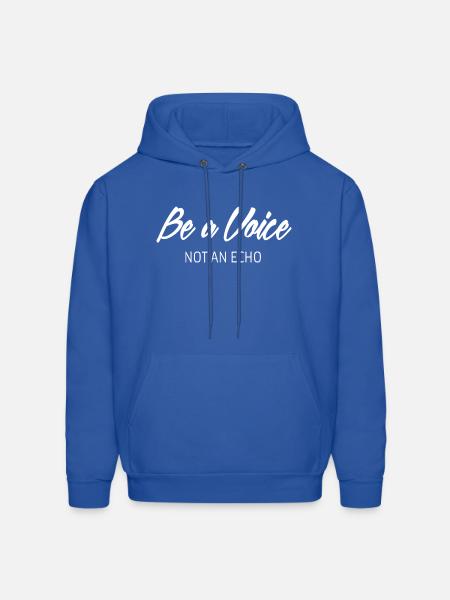 Be A Voice Quote - Men's Hoodie - royal blue