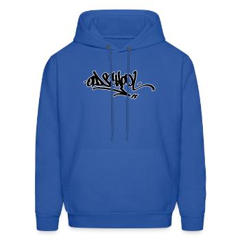 oldschool tag - Men's Hoodie - royal blue - Front - Elias (183cm)