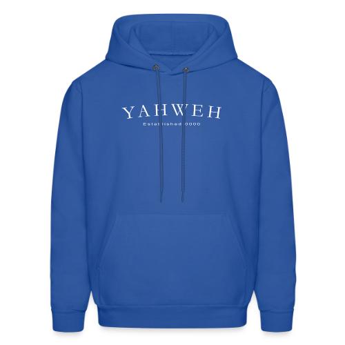 Yahweh Established 0000 in white - Men's Hoodie