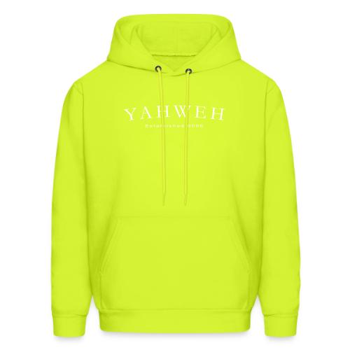 Yahweh Established 0000 in white - Men's Hoodie