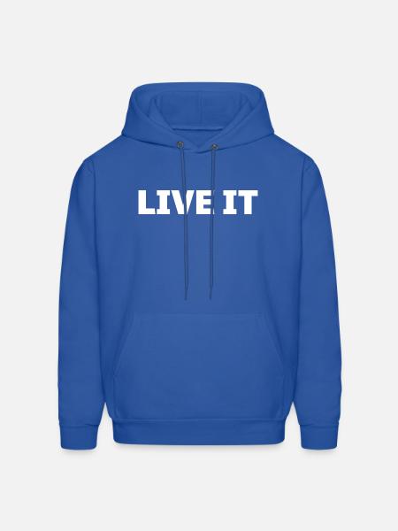 Live It - Men's Hoodie - royal blue