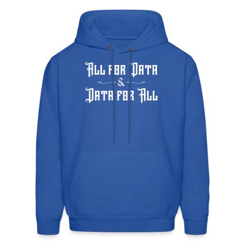 All for Data, Data for All (dark) - Men's Hoodie