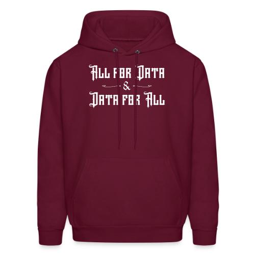 All for Data, Data for All (dark) - Men's Hoodie