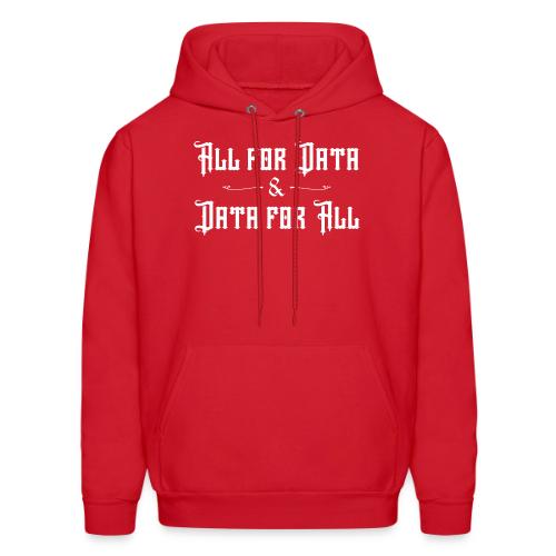 All for Data, Data for All (dark) - Men's Hoodie