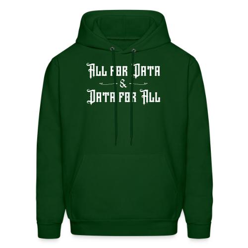 All for Data, Data for All (dark) - Men's Hoodie