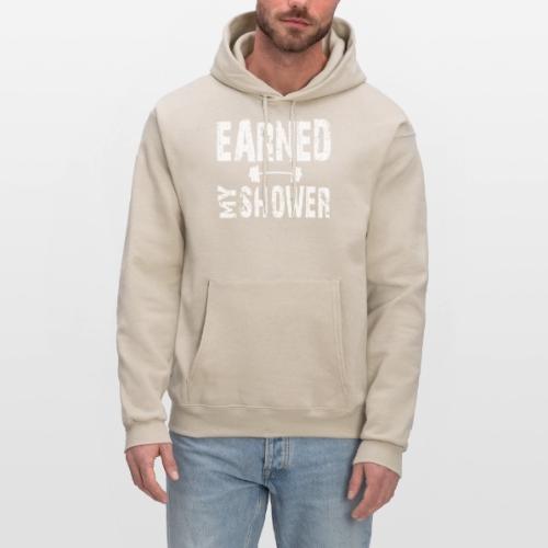 EARNED MY SHOWER DUMBBELL - Men's Hoodie