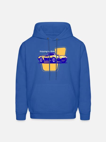 Enjoying_My_Ride - Men's Hoodie - royal blue