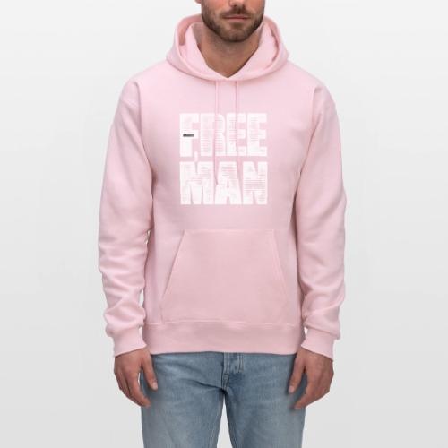 FREE MAN - White Graphic - Men's Hoodie