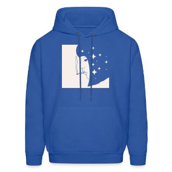 decent smoker girl - Men's Hoodie - royal blue - Front - Elias (183cm)