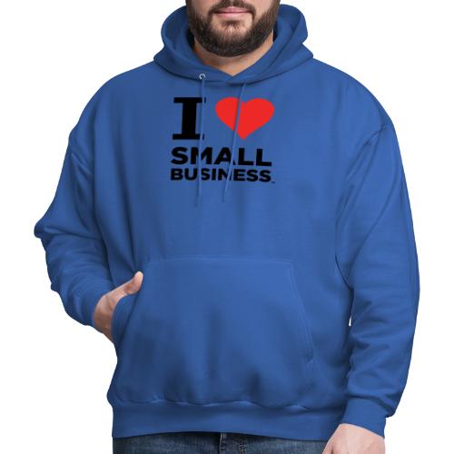 I Heart Small Business (Black & Red) - Men's Hoodie