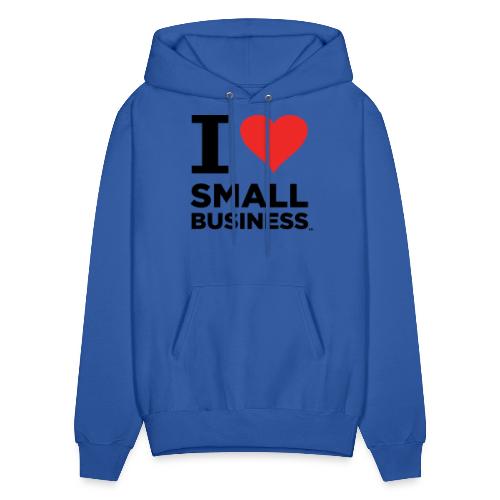 I Heart Small Business (Black & Red) - Men's Hoodie