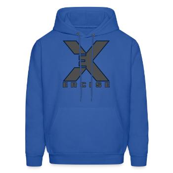 Exercise - Men's Hoodie - royal blue - Front - Elias (183cm)