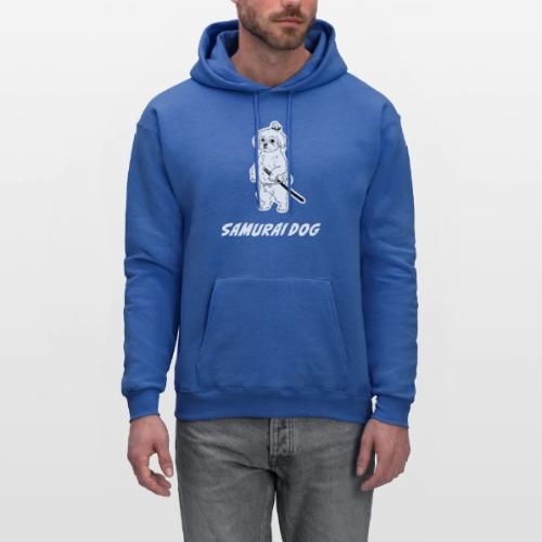 Samurai Maltese Katana Warrior Dog Tee - Men's Hoodie