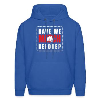 have we match before? - Men's Hoodie - royal blue - Front - Elias (183cm)