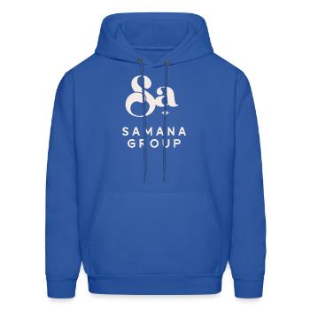 Samana Group - Men's Hoodie - royal blue - Front - Elias (183cm)