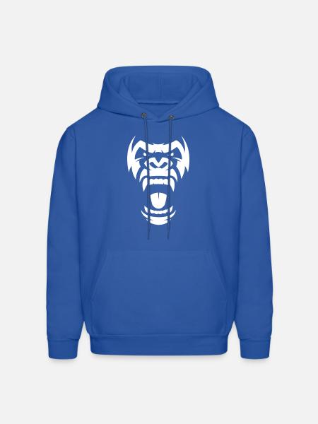 Angry Gorilla Furious Silverback - Men's Hoodie - royal blue