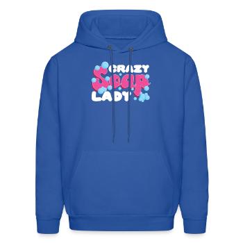Soap Making Crafting Crazy Soap - Men's Hoodie - royal blue - Front - Elias (183cm)