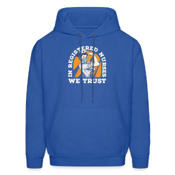 Nurse Nursing Registered Nurse - Men's Hoodie - royal blue - Front - Elias (183cm)