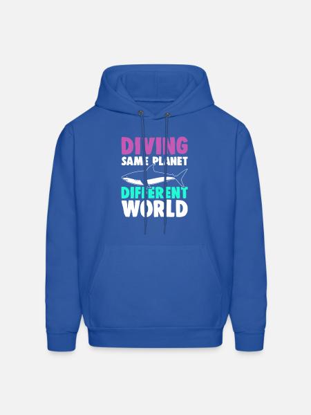 Diving Quote - Men's Hoodie - royal blue