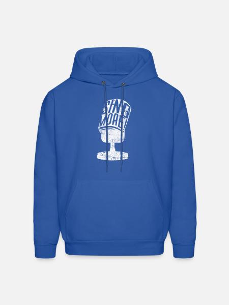 Singer Singing Microphone - Men's Hoodie - royal blue