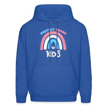 Protect Trans Transgender Flag Protect Trans - Men's Hoodie - royal blue - Front - Elias (183cm)