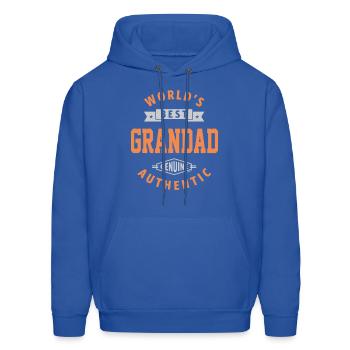 World s Best Grandad - Men's Hoodie - royal blue - Front - Elias (183cm)