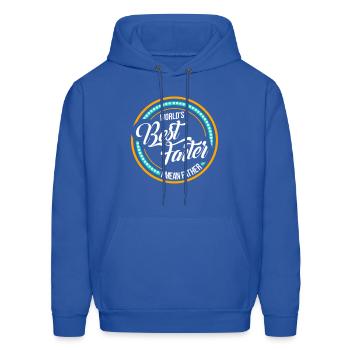 WORLD S BEST FARTER I MEAN FATHER POISON FUNNY - Men's Hoodie - royal blue - Front - Elias (183cm)