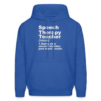 Speech Therapy Teacher Definition - Men's Hoodie - royal blue - Front - Elias (183cm)