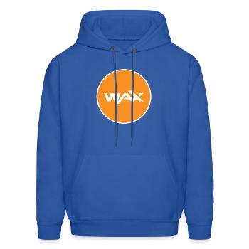 wax logo - Men's Hoodie - royal blue - Front - Elias (183cm)