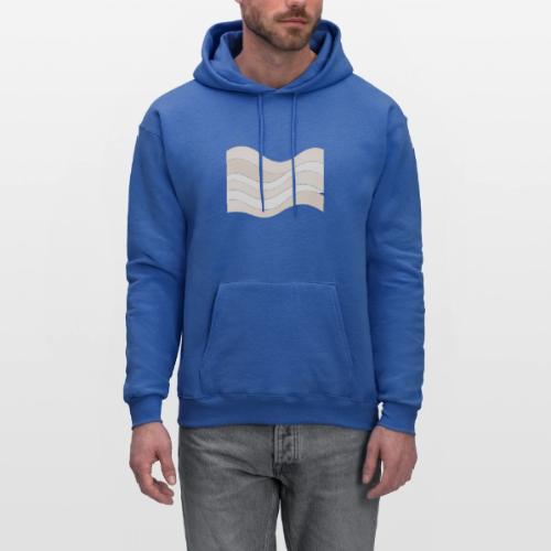Soft Waves of Calm Relaxation - Men's Hoodie