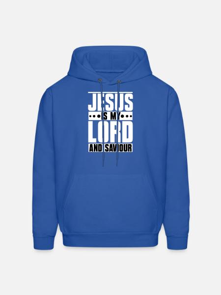 Jesus is my Lord and Saviour - Men's Hoodie - royal blue