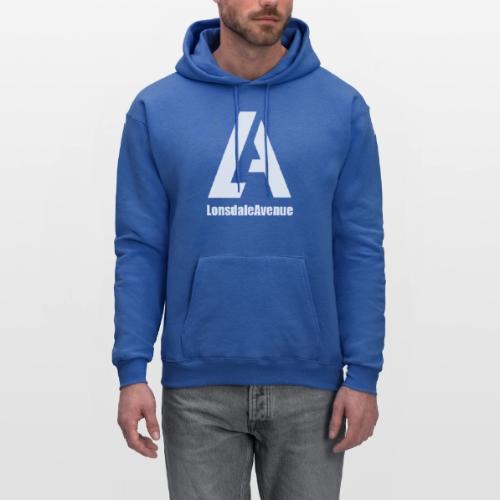 Lonsdale Avenue Logo White Text - Men's Hoodie