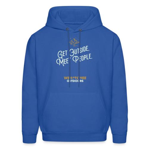 Get Outside. Meet People. 2-Tone, Alternate - Men's Hoodie