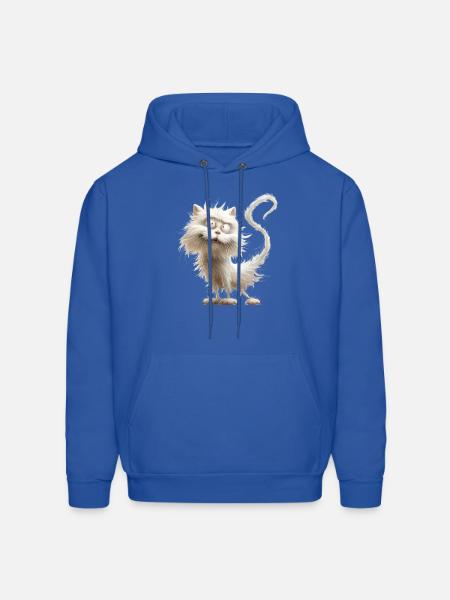 Funny Cat - Men's Hoodie - royal blue
