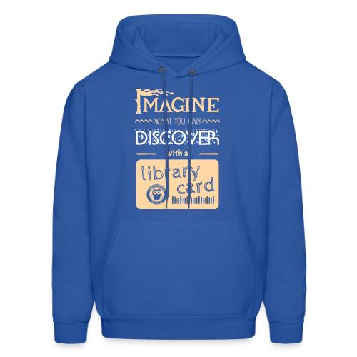 Library Card Sign-up Month - DISCOVER - Men's Hoodie