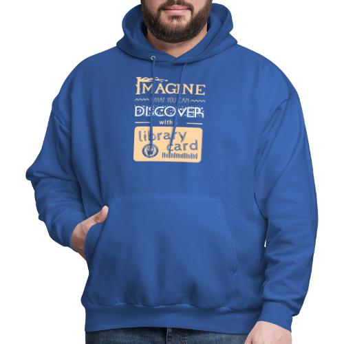 Library Card Sign-up Month - DISCOVER - Men's Hoodie