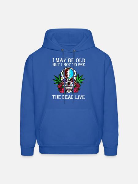 Sugar Skull | I Got To See The Dead Live Rose - Men's Hoodie - royal blue