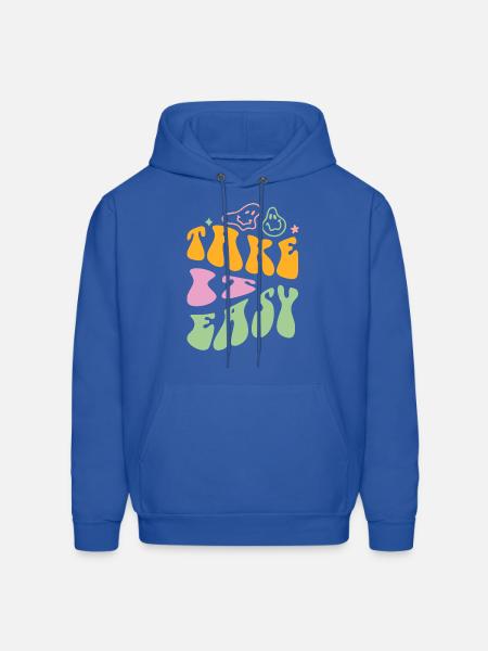 Take it Easy - Men's Hoodie - royal blue