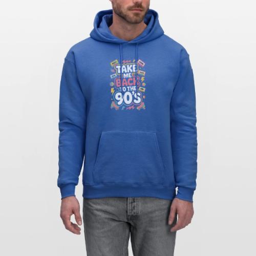 Retro 90s Take Me Back Graphic Art - Men's Hoodie