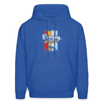 Everyday T shirt Design - Men's Hoodie - royal blue - Front - Elias (183cm)