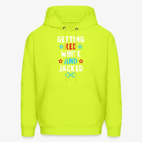 Getting Red, White And Jacked - Men's Hoodie